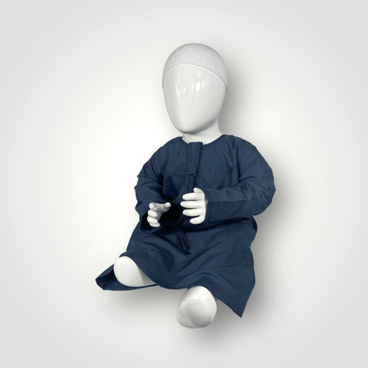Qamis émirati enfant - Bleu nuit