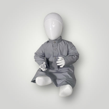 Qamis saoudien enfant - Blanc - 3 mois à 4 ans