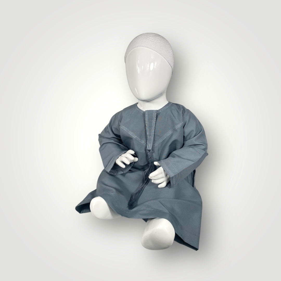 Qamis émirati enfant - Bleu clair
