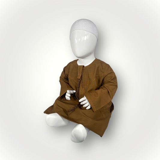 Qamis émirati enfant - Rouille
