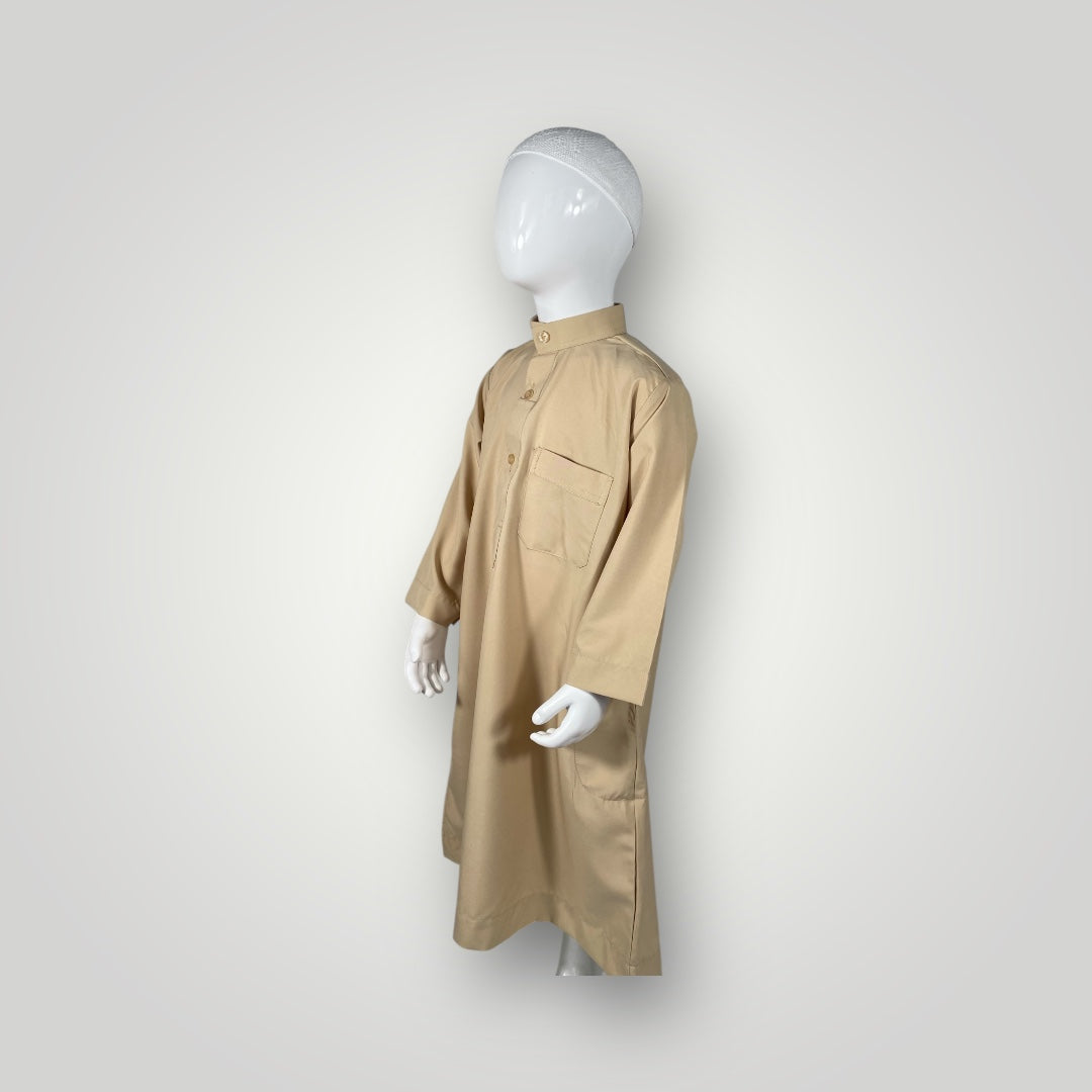 Qamis saoudien enfant - Blanc - 3 mois à 4 ans