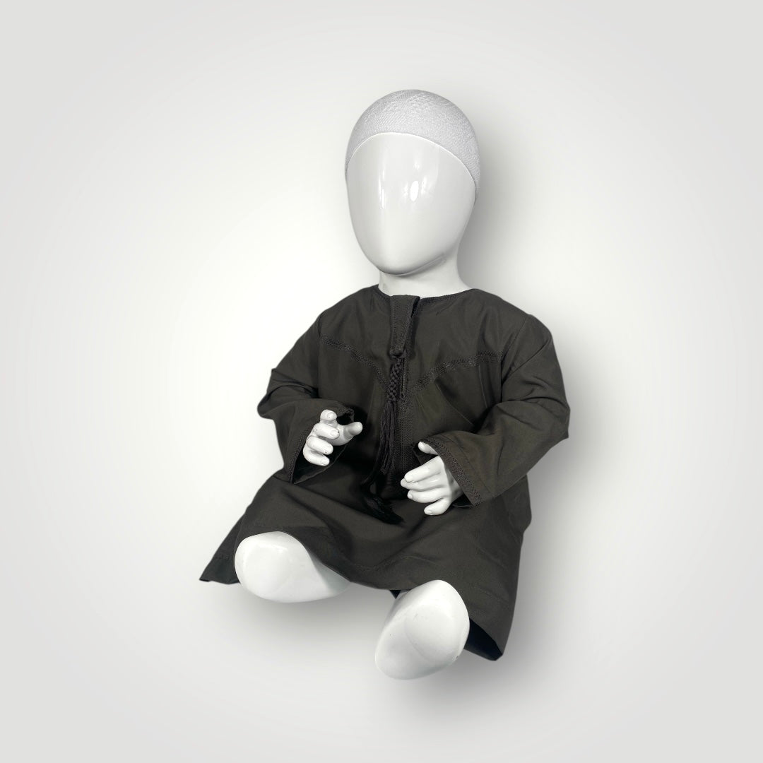 Qamis émirati enfant - Brun foncé