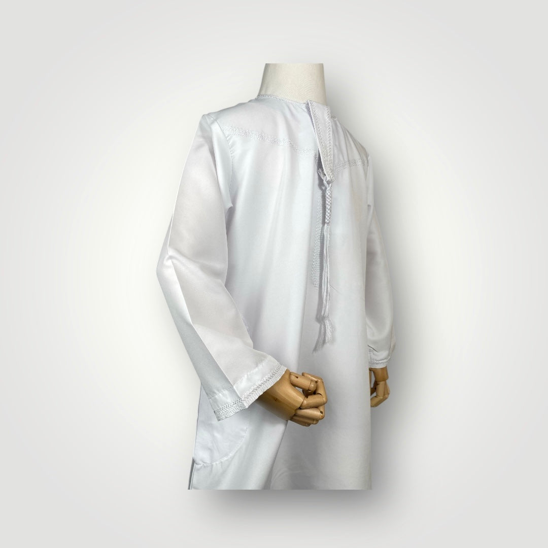 Qamis émirati enfant - Blanc