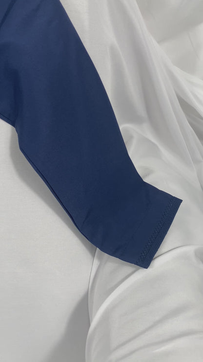 Qamis émirati enfant - Bleu indigo