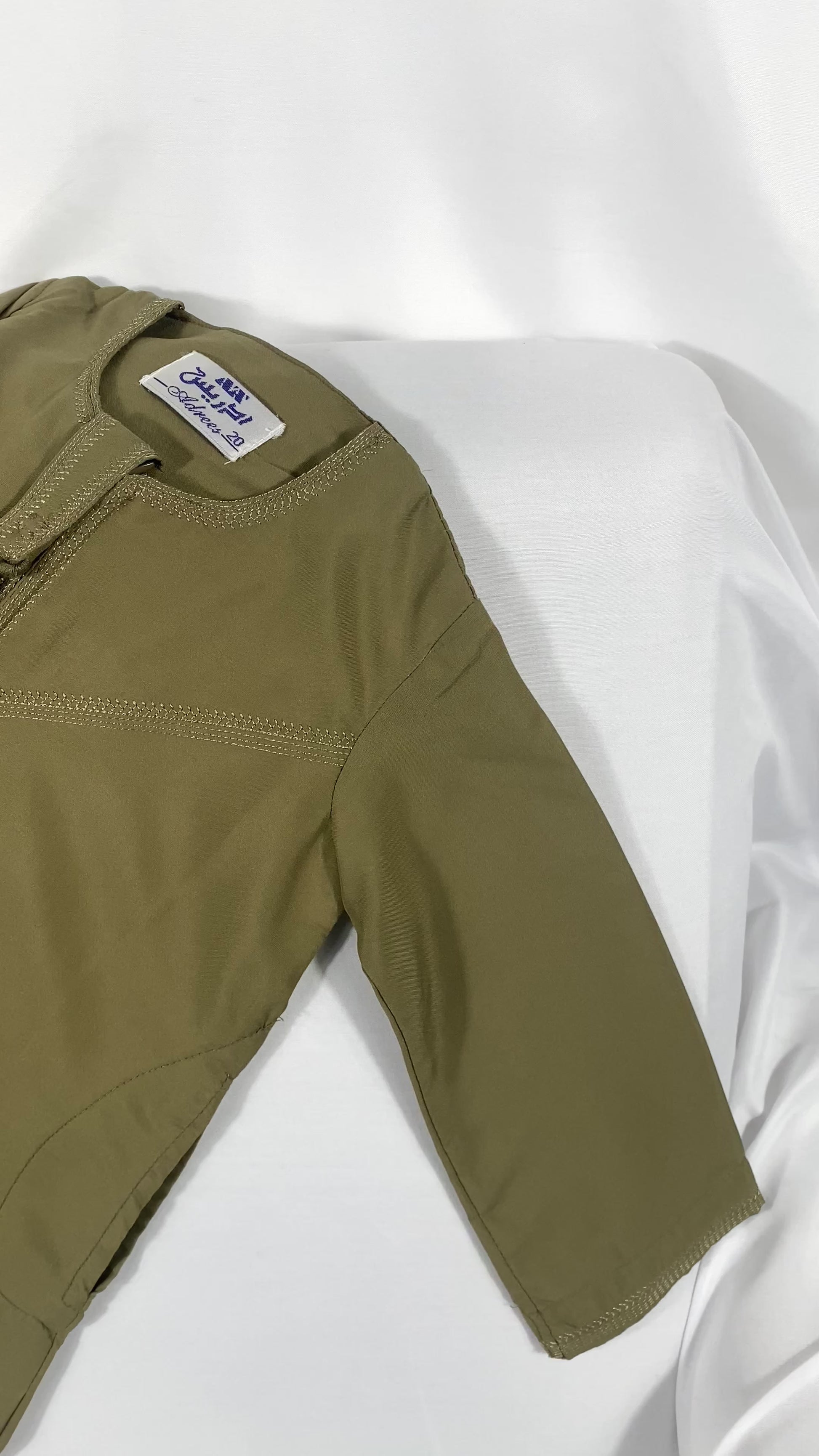 Qamis émirati enfant - Kaki