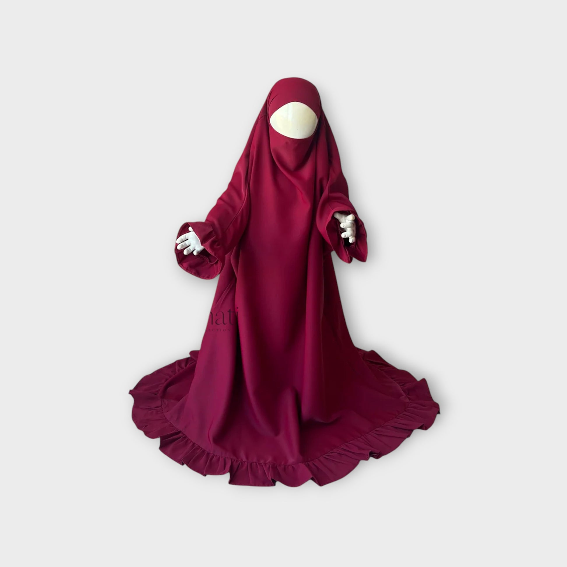 Jilbab Safiya new - CHERRY